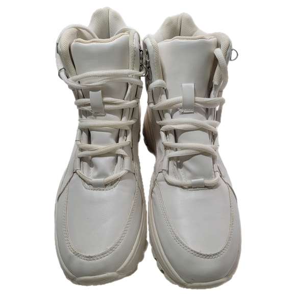 White chunky sneakers Wild Fabel Women's size 9.5 - Picture 2 of 11